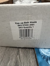 Chrome Round Pop-Up Bath Waste with Overflow - Premium from screwfix 