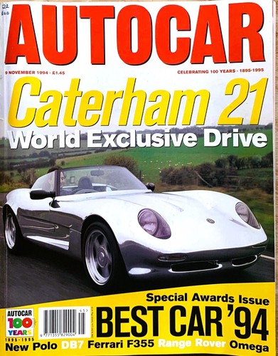 Autocar magazine nov - autocar, 09-nov-94
