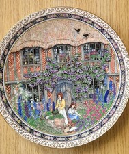 Country Cottages Plate By Sue Scullard. Royal Worcester, Essex Red Brick 1991 VG