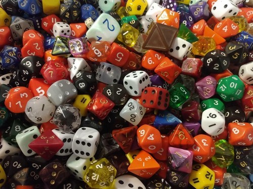Mixed bag assorted dice - mixed,