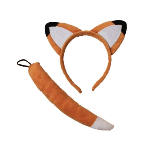 Fox ears and tail - set, headband
