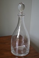 VINTAGE clear glass decanter