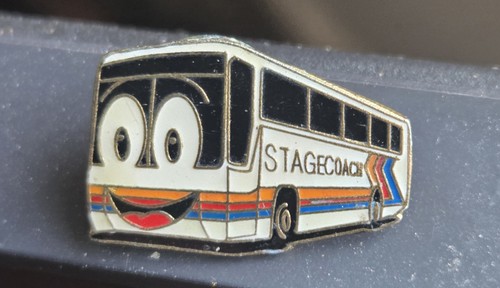 Stagecoach bus enamel pin - stagecoach,