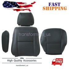 2007-19 For Mercedes-Benz Sprinter Driver Bottom & Top Leather Seat Cover Black