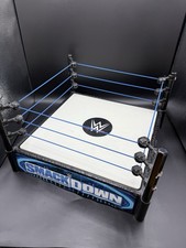 WWE Wrestling Blue Smackdown Replica Ring Playset For Role Play Toy Figures