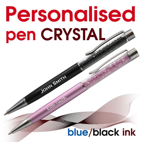 Personalised metal pen crystal - metal,