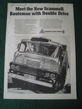 NEW SCAMMELL ROUTEMAN WITH DOUBLE DRIVE WATFORD 1968 ADVERT A4 SIZE file 16