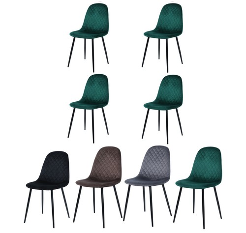 Modern dining chairs velvet - modern,