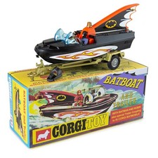 Corgi 1:50 Scale Batman Batboat and Trailer - 107 - Reissue COA