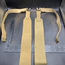 Original WW2 British Army 37 Pattern Equipment Webbing L Strap Set