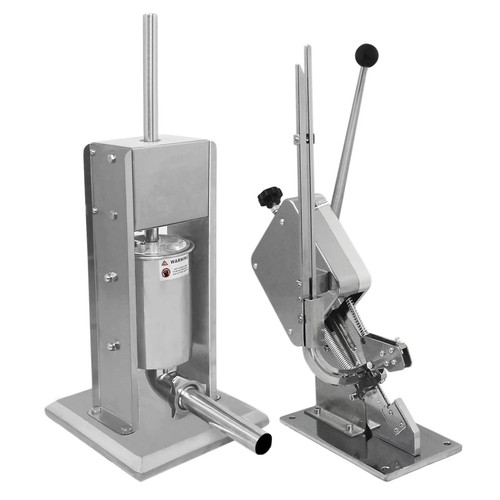 Sausage stuffer and clipper - stuffer,