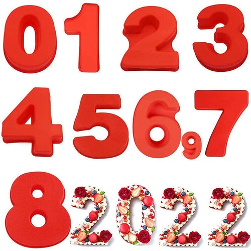 Number cake mold pan - number, 0-9