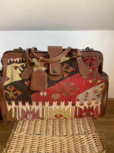 Large vintage kilim leather - large,