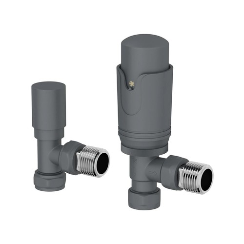 Angled anthracite thermostatic - angled,