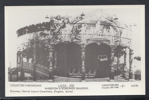 Funfair postcard fairground - funfair,