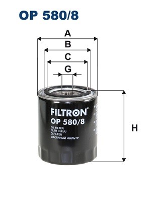 580 filtron oil filter - op,