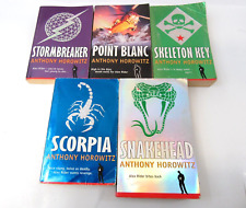 Alex Rider 5 X Book Bundle Stormbreaker, Point Blanc, Skeleton Key Etc Horowitz