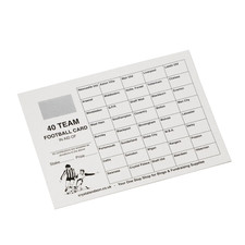 FOOTBALL SCRATCH CARDS 40 TEAM