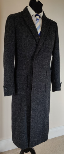 Grey crombie over coat pure - over,