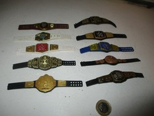 WWE BUNDLE - Wrestling Belts for WWE Wrestling figures 10 WRESTLING BELTS (LOT2)