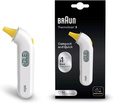 Braun ThermoScan 3 Ear Thermometer 3 Digital Display Audio fever - OPEN BOX