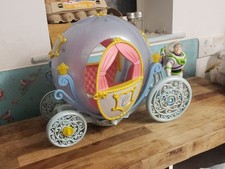 PINK HORSE & CARRIAGE PLAY SET FAIRYTALE PRINCESS CINDERELLA STYLE ACCESSORIES