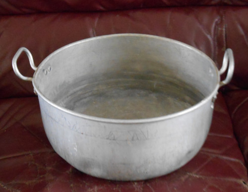 Vintage aluminium maslin - maslin, jam