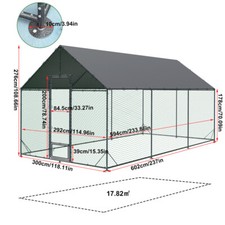 XXL Metal Chicken Run Coop