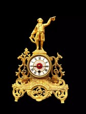 Antique Clock French 19th Century Victorian Hand Painted Sevres Style Porcelain