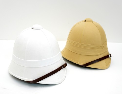 British army pith helmet white - helmet,