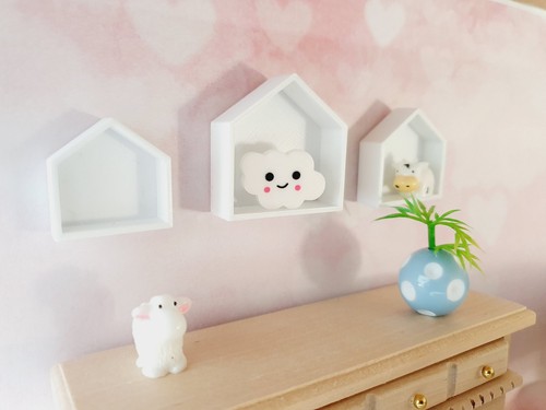 Set house shaped wall - of,