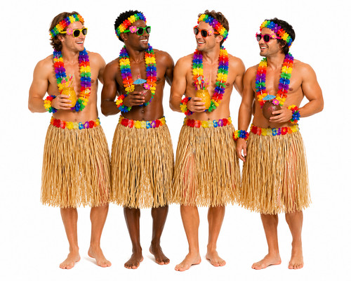 Adults hawaiian hula grass - hawaiian,