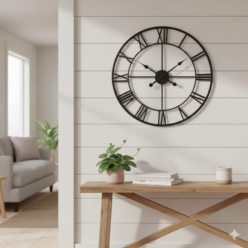 40cm roman metal wall - metal, clock