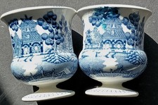 TWO WEDGWOOD WILLOW PATTERN