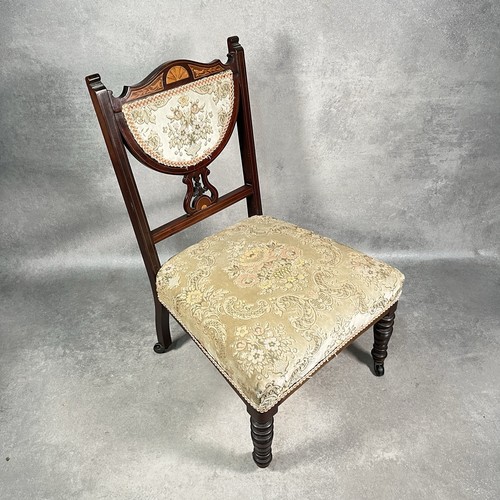 Edwardian inlaid mahogany low - edwardian,