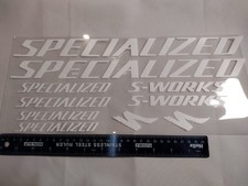 Specialized, S-WORKS Premium Quality Decals/Stickers, White. Free Delivery