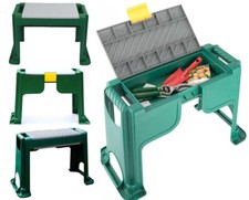 Portable Garden Kneeler Foam Knee Pad Stool 3 in 1 Seat Gardening & Tool Storage