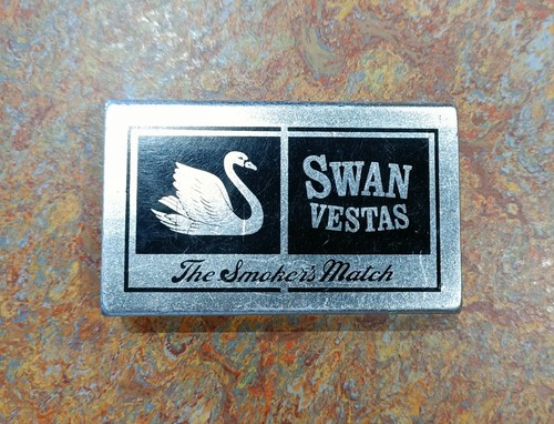 Vintage silver metal - vintage, swan
