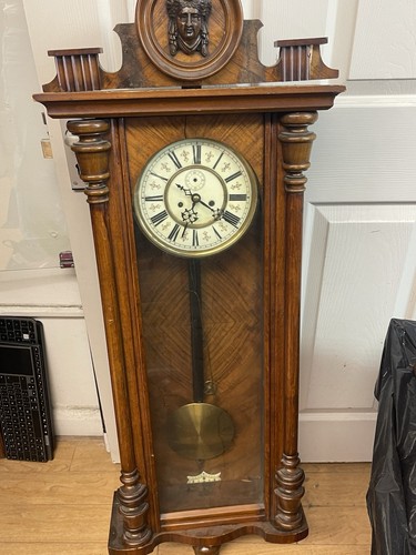 Vintage wall clock - wall,