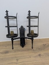 Vintage Sconce Black Double