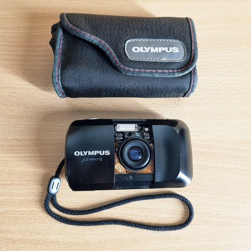 Olympus mju black camera - olympus, 1