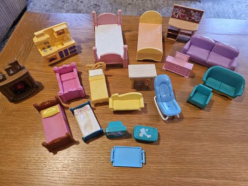 Vintage dolls house - house, furniture