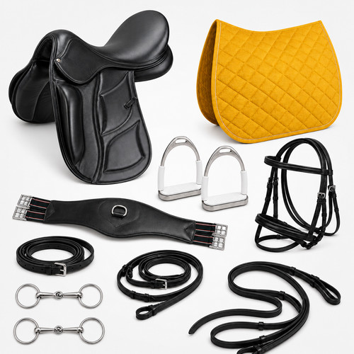 Complete english horse saddle - complete,