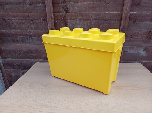 Lego yellow storage brick - lego,