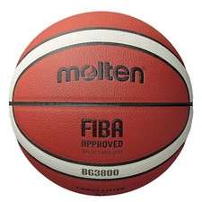 Molten BG3800 Basketball, FIBA Approved, Indoor/Outdoor, Size 7, Orange/Ivory