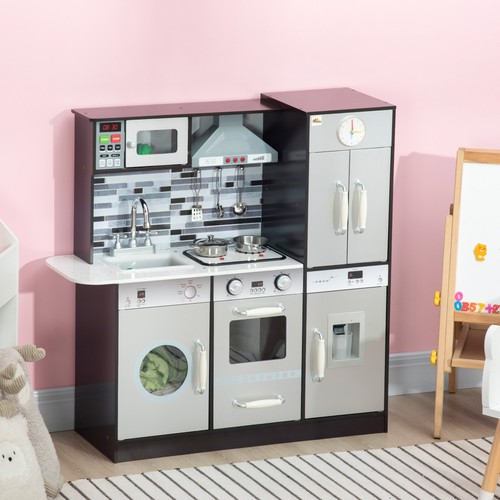 Wooden play kitchen little - wooden,