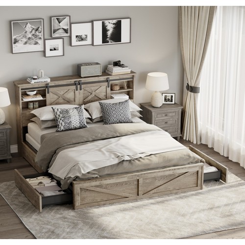 King bed farmhouse - king,