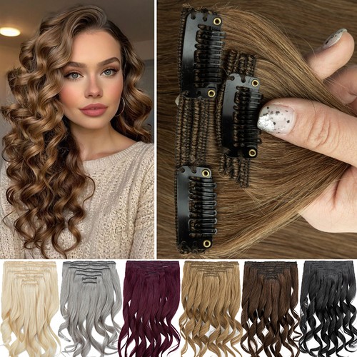 Double weft clip - real, thick