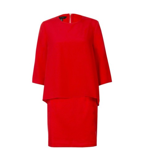 Ted baker red silk overhang - baker,