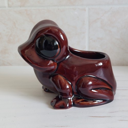Vintage big eyed frog - eyed, toad